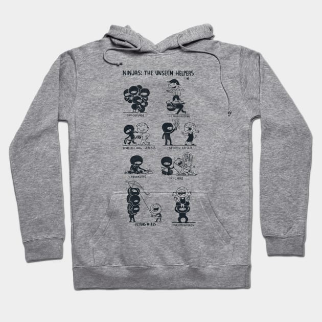 Ninjas: The Unseen Helpers Hoodie by Queenmob